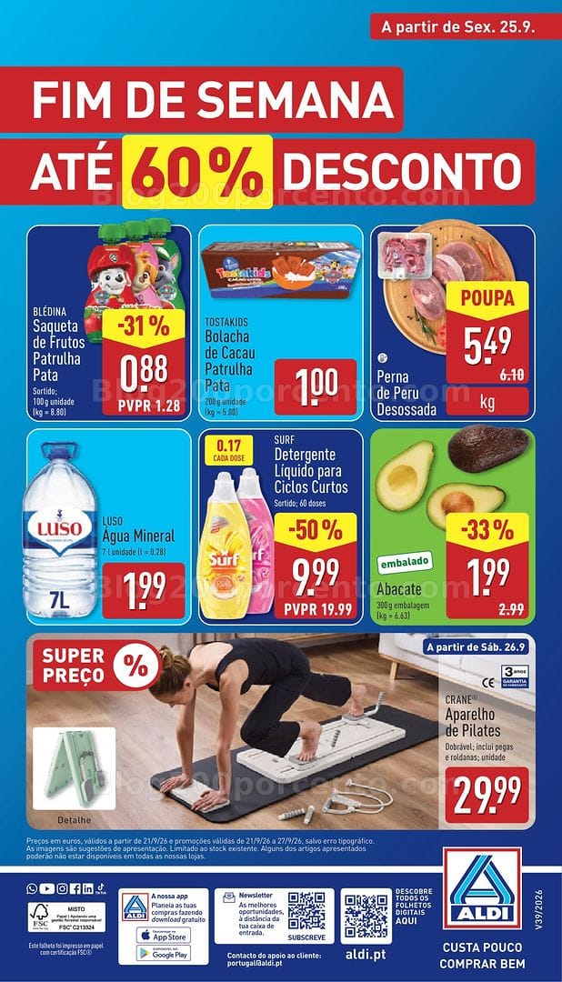 Antevisão Folheto ALDI Promoções de 21 a 27 setembro